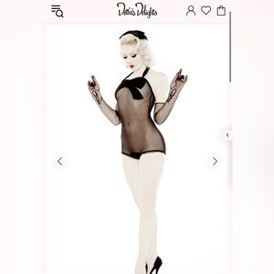 Mosh by Dottie’s Delights The Bow Playsuit size Large Never Worn